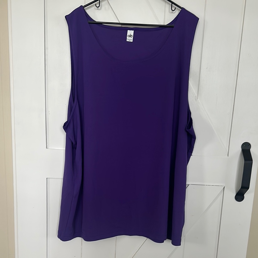 ALO Yoga Women's Purple Tank Top, Size 3XL